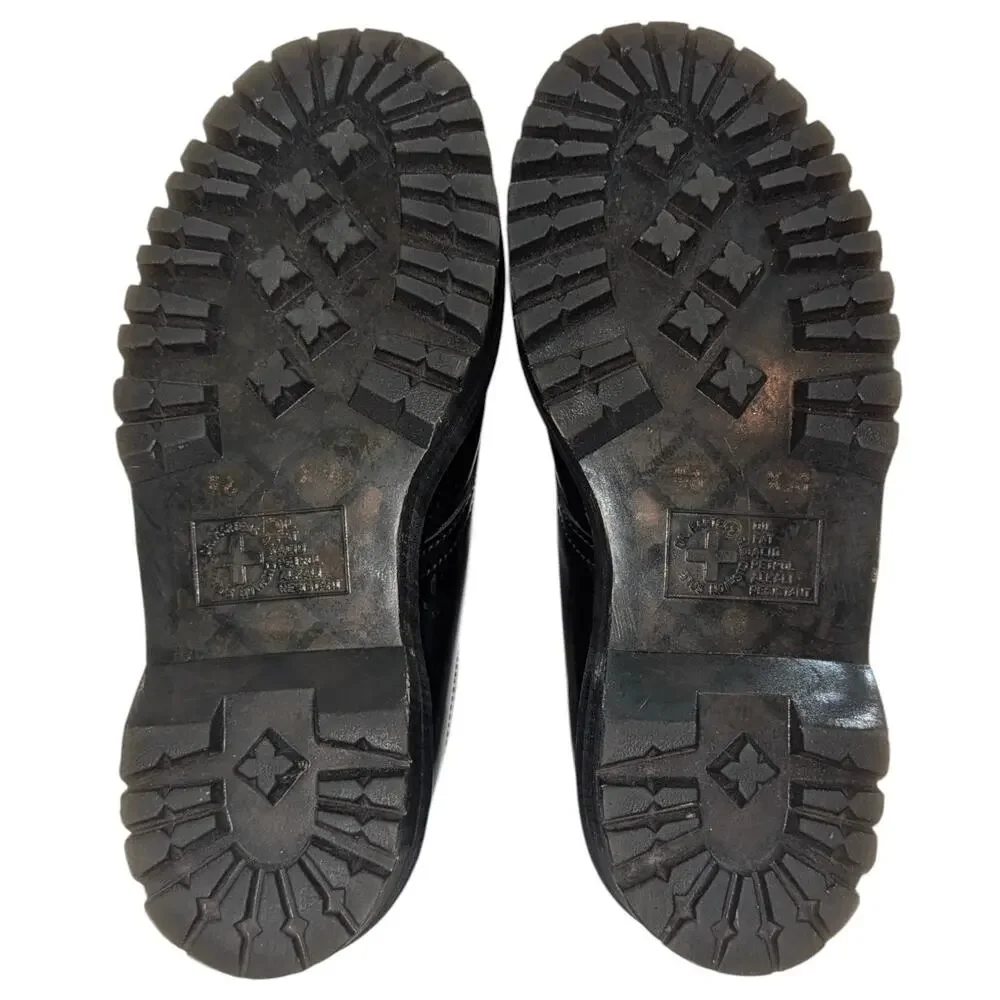 Dr. Martens 1461 Quad Platform Black Smooth Leather Shoes Men’s 7 Women’s 8
